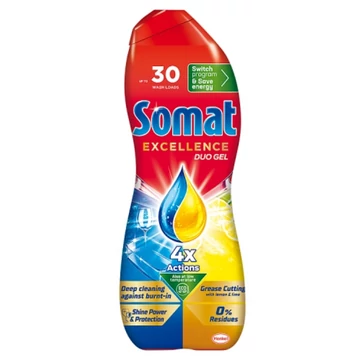 Somat Excellence Duo Gel Grease Cutting Lemon mosogatógél 540 ml