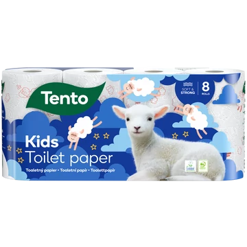 Tento Kids toalettpapír 3 rétegű 8 tekercs / 8x150 lap