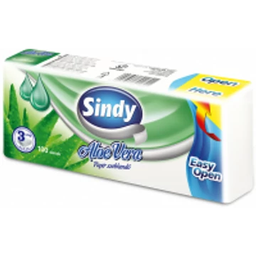 Sindy Aloe Vera papír zsebkendő 3 rétegű 100 db