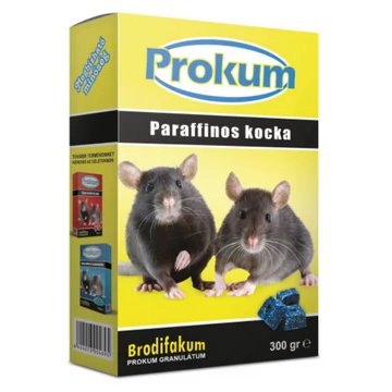 PROKUM Rágcsálóirtó Paraffinos Blokk 25ppm 300 g