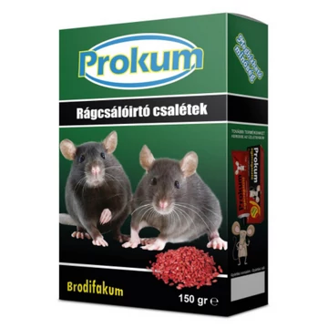 PROKUM Rágcsálóirtó Csalétek 25 ppm 150 g