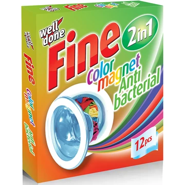 Fine Antibakteriális színvédő kendő 12 db
