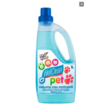 Well Clean PET kisállatok utáni fertőtlenítő felmosó – klórmentes 1000 ml