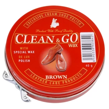 CLEAN & GO CIPŐKRÉM 40 G FÉMDOBOZOS BARNA