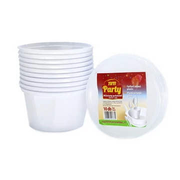 Party műanyag Gulyásos tál 750ml+tető 10db