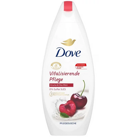 Dove Vitalizáló Ápoló Tusfürdő, Cherry & Chia Milk 250 ml 