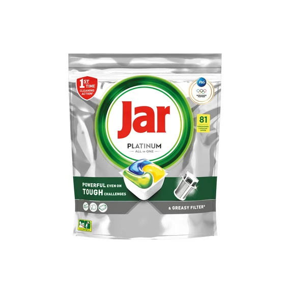 Jar Platinum Lemon All In One mosogatókapszula  81 db
