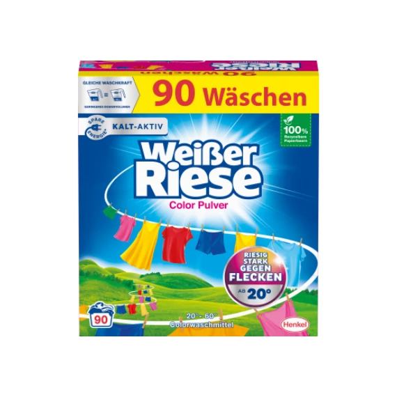 Weisser Riese 4,5 kg mosópor dobozos 90 mosás Color