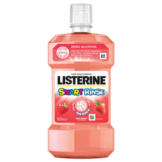 Listerine Szájvíz Gyerek 500 ml Smart Rinse Fructis Zero Alcohol