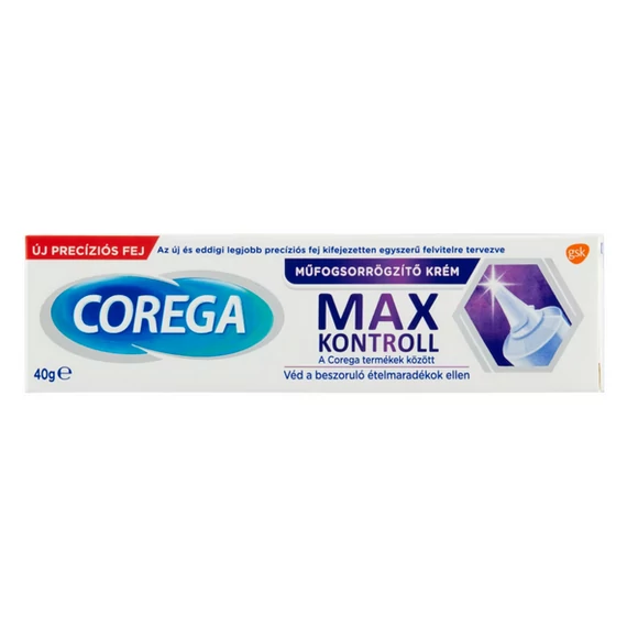 Corega Max Kontroll műfogsorrögzítő krém 40g