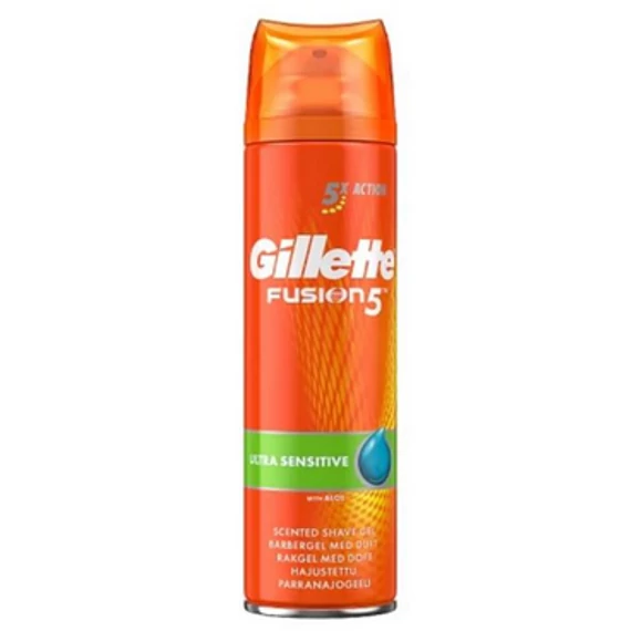 GILLETTE FUSION GÉL 200ML SENSITIV