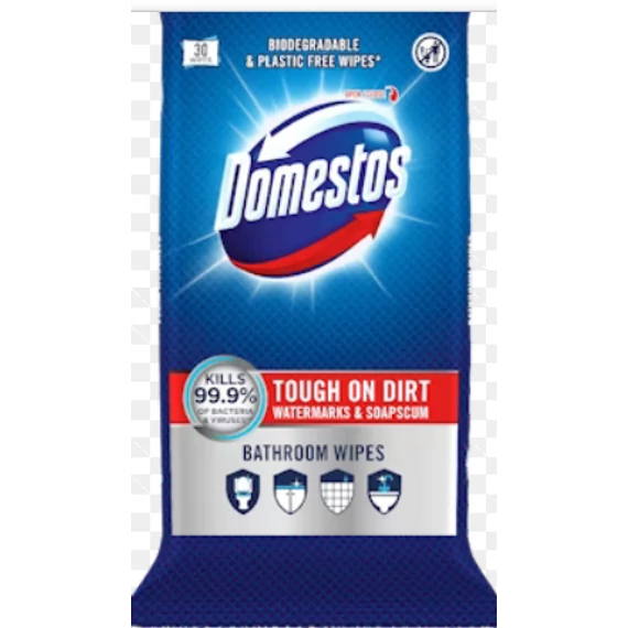 Domestos Fürdőszobatisztító Kendő 30 db Óceán Illatú