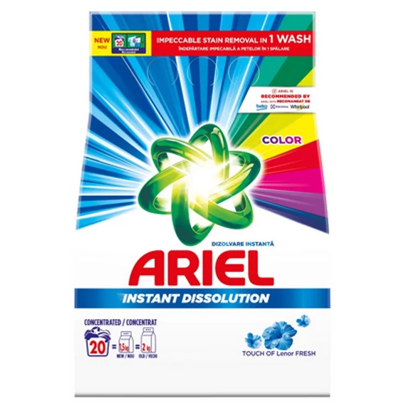 Ariel 1,5 kg Mosópor 20 mosás Color Touch of Lenor Fresh 