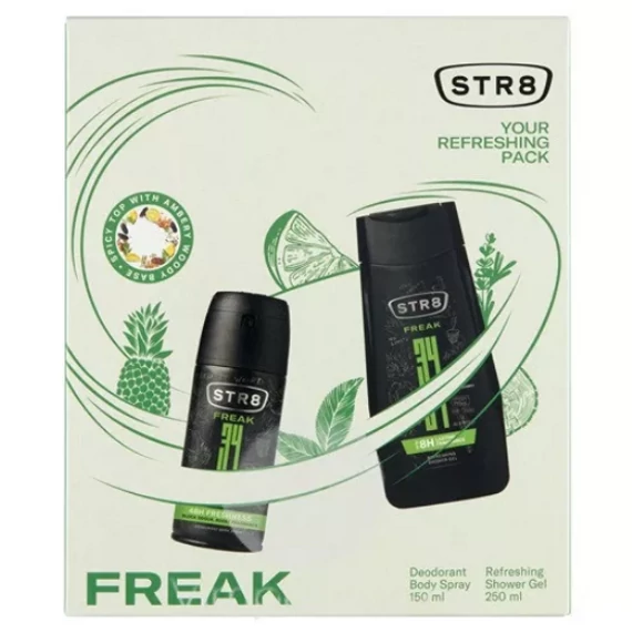 STR8 Ajándékcsomag Wild Beat Tusfürdő 250 ml + Deo150 ml