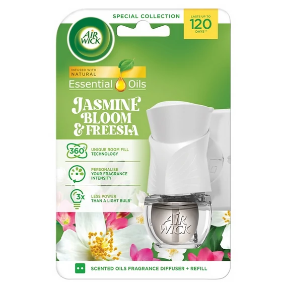 Air Wick Elektromos Készülék Utántöltővel 19 ml Freesia & Jasmin 