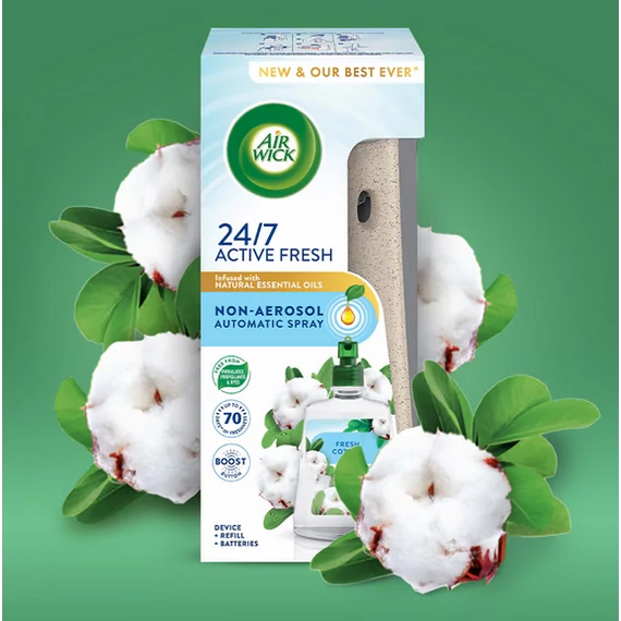 Air Wick Active Fresh Készülék és utántöltő 228 ml Friss Pamut