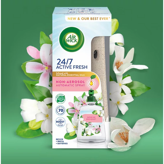 Air Wick Active Fresh Készülék és utántöltő 228 ml Jasmin Csokor