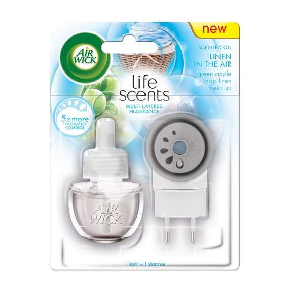 Air Wick Elektromos Készülék Utántöltővel 19 ml Frissen Mosott Ruha