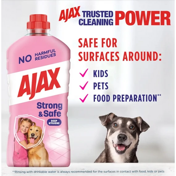 Ajax Strong & Safe általános tisztítószer - 1000 ml