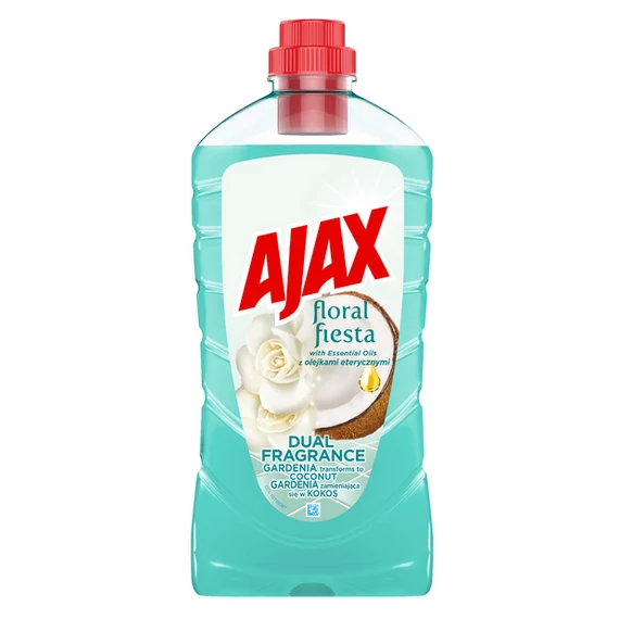 Ajax Floral Fiesta Dual Fragrance Gardenia & Coconut Általános Tisztítószer - 1000 ml