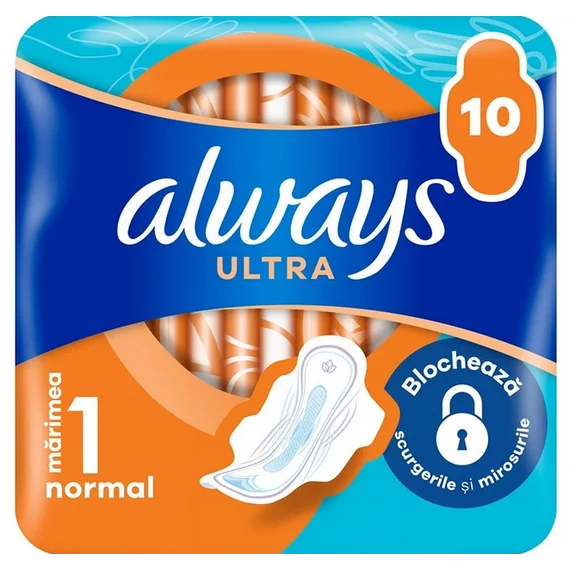 Always Ultra Normal (S1) Szárnyas Egészségügyi Betét 10 Db