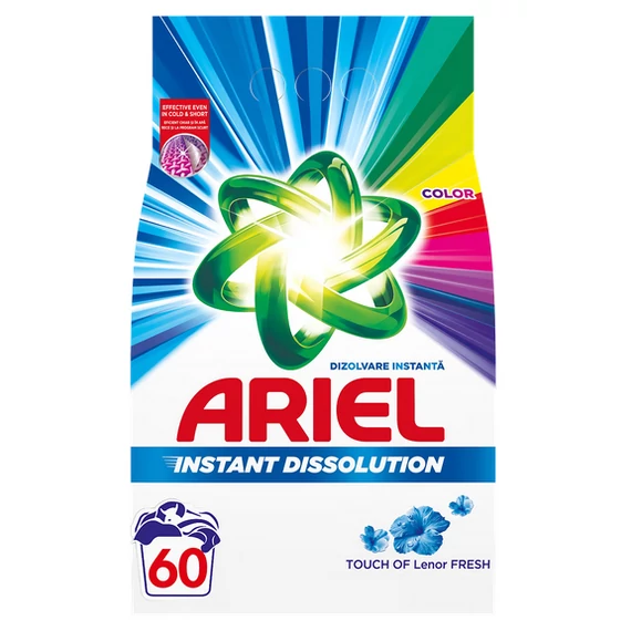 Ariel 4,5 Kg Mosópor zacskós 60 mosás Color Touch of Lenor