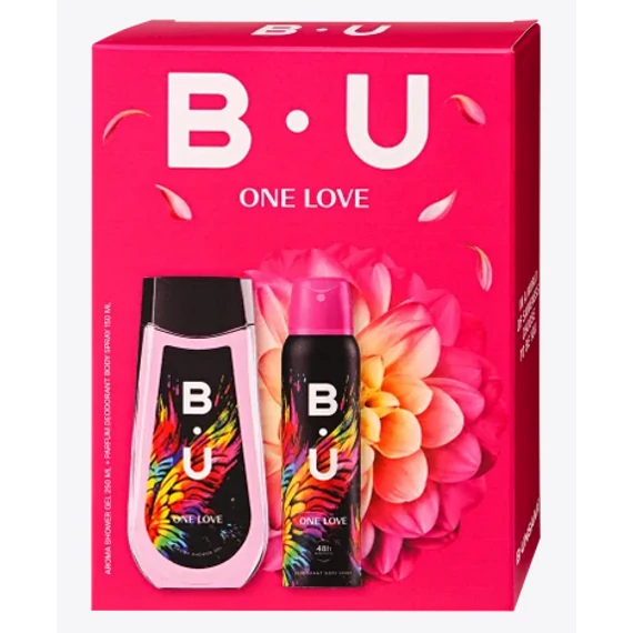 B.U. AJÁNDÉKCSOMAG DEO SPRAY 150ML+TUSFÜRDŐ 250ML ONE LOVE