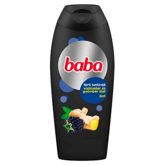 Baba 2in1 férfi tusfürdő vadszeder és gyömbér illat 400 ml