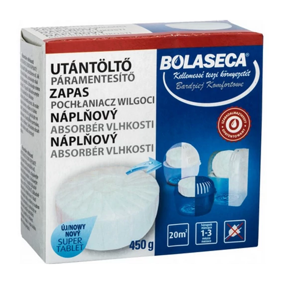 BOLASECA PÁRAMENTESÍTŐ UTÁNTÖLTŐ TABLETTA 450 GR NEUTRÁL