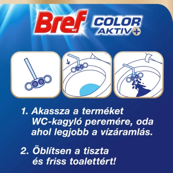 Bref Color Aktiv Fresh Flower WC frissítő 3 x 50 g