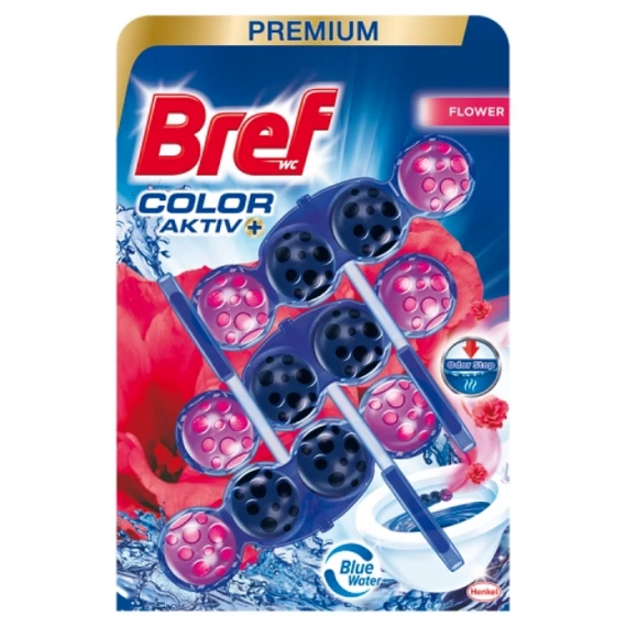 Bref Color Aktiv Fresh Flower WC frissítő 3 x 50 g