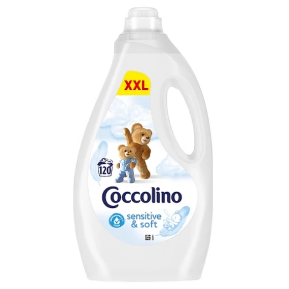Coccolino 3000 ml 120 mosás Sensitive & Soft Öblítőkoncentrátum 