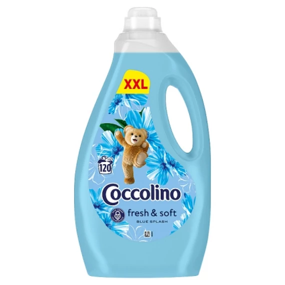 Coccolino 3000 ml 120 mosás Fresh & Soft Blue Splash Öblítőkoncentrátum 