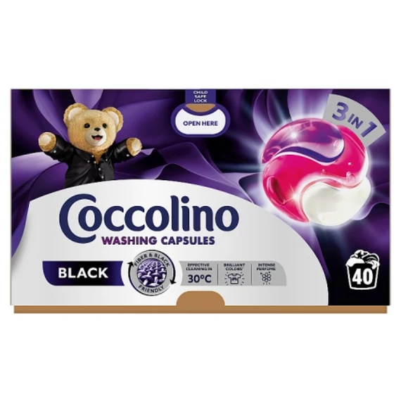 Coccolino 40 db Black 3in1 mosókapszula 40 mosás 692 g