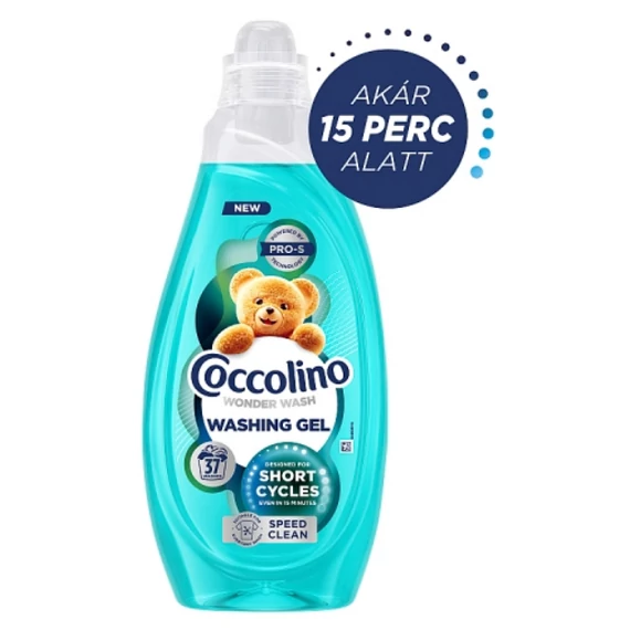 COCCOLINO Wonder Wash Mosógél Gyors mosáshoz Speed Clean 37X 1,48 L