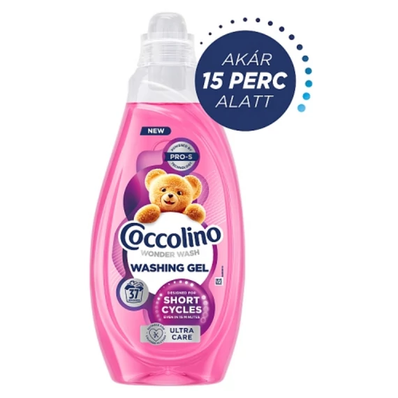 COCCOLINO Wonder Wash Mosógél Gyors mosáshoz Ultra Care 37X 1,48 L