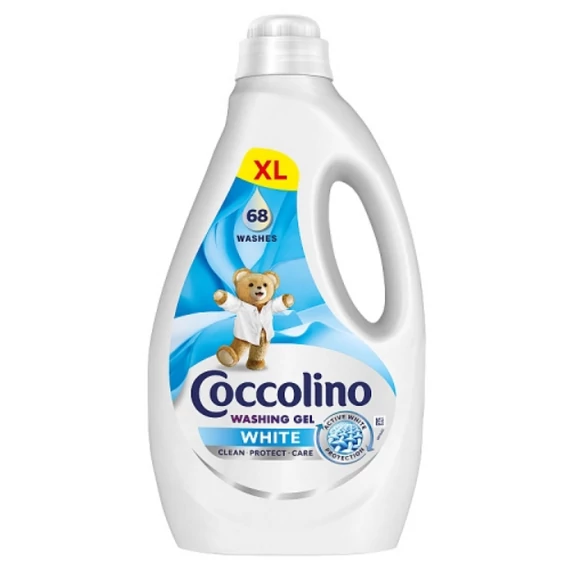 Coccolino 2,72 l White mosógél fehér ruhákhoz 68 mosás 