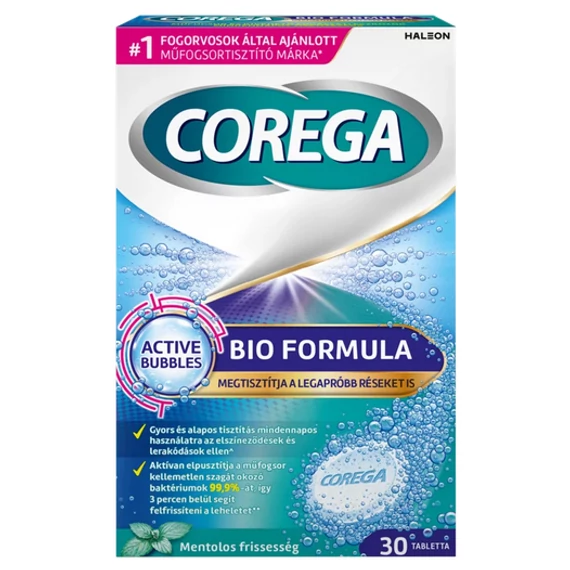 COREGA TABS 30DB PROTÉZIS TISZTÍTÓ 4IN1 BIO TABS