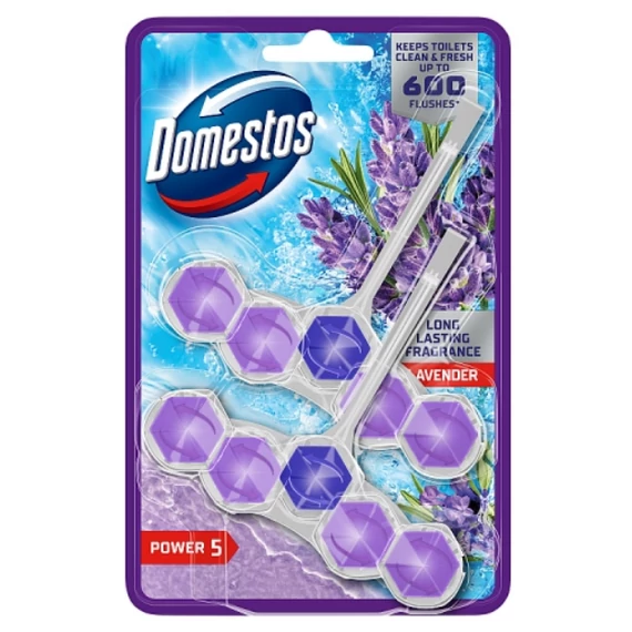 Domestos Power 5 Lavender WC frissítő blokk 2 x 50 g