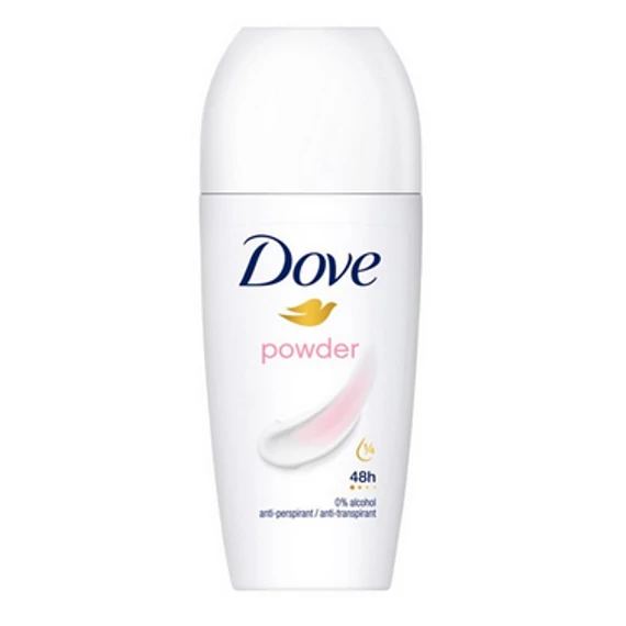 DOVE ROLL-ON 50ML POWDER 0% ALCOHOL