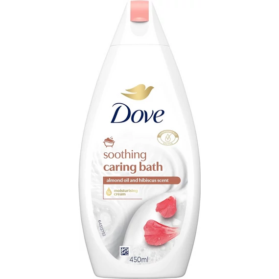 DOVE HABFÜRDŐ 450ML CARING BATH ALMOND AND HIBISCUS