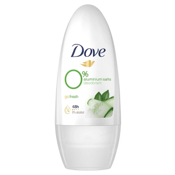 Dove Go Fresh Uborka és Zöld tea illatú golyós dezodor 0% alumíniumsóval 50 ml