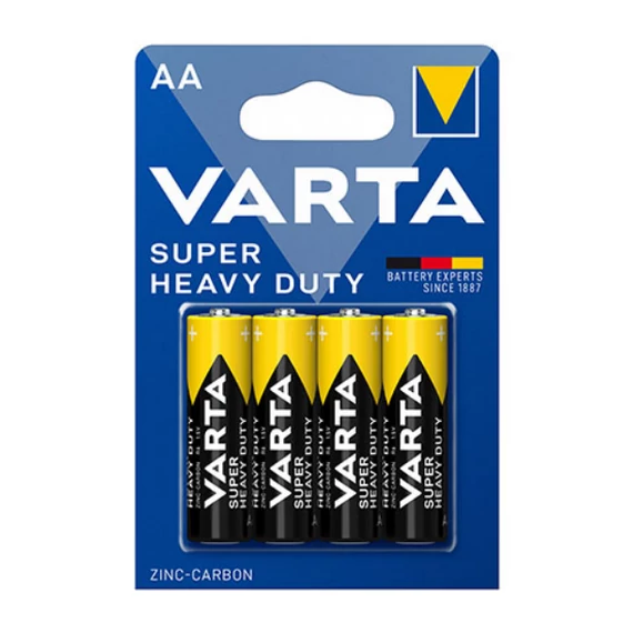 Varta Super Heavy Duty féltartós AA ceruza elem - (4 db)