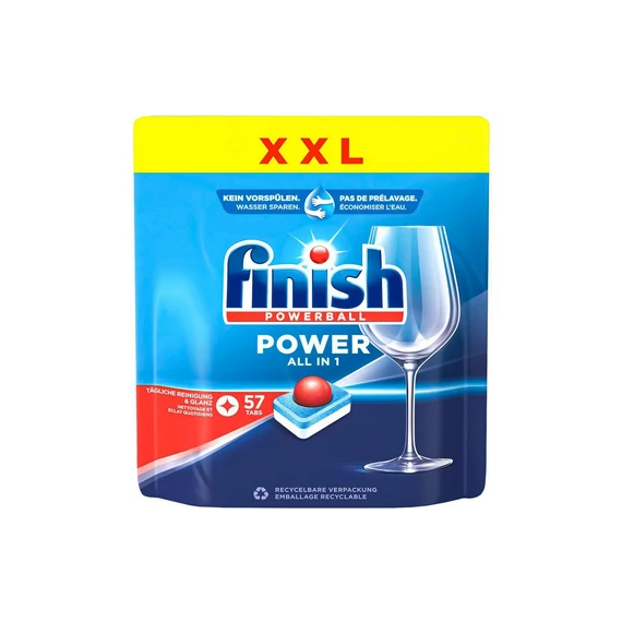 Finish Mosogató Tabletta 57 mosás 57 db All in 1 Power Regular