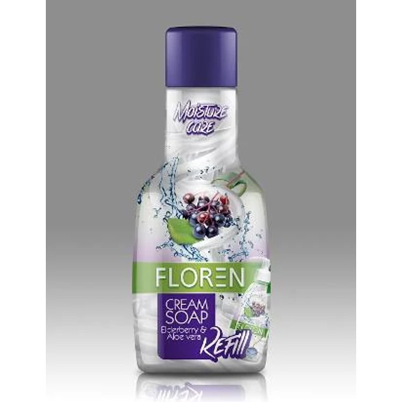 FLOREN KRÉMSZAPPAN 1L ELDERBERRY & ALOE VERA