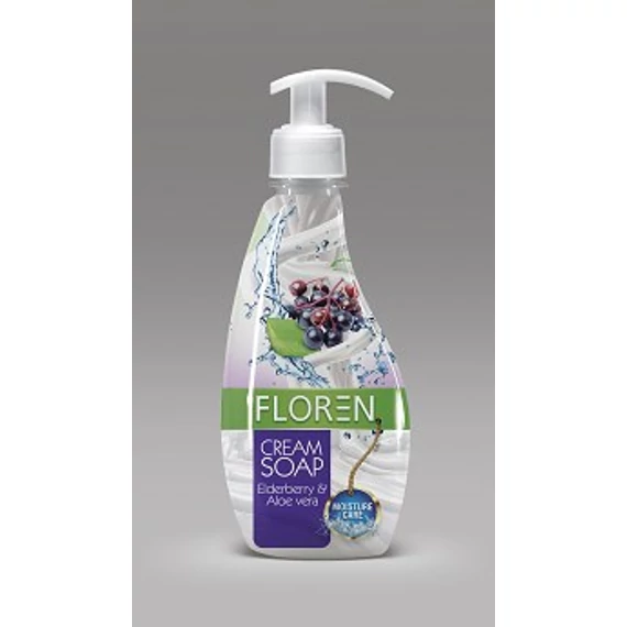 FLOREN KRÉMSZAPPAN PUMPÁS 400ML ELDERBERRY