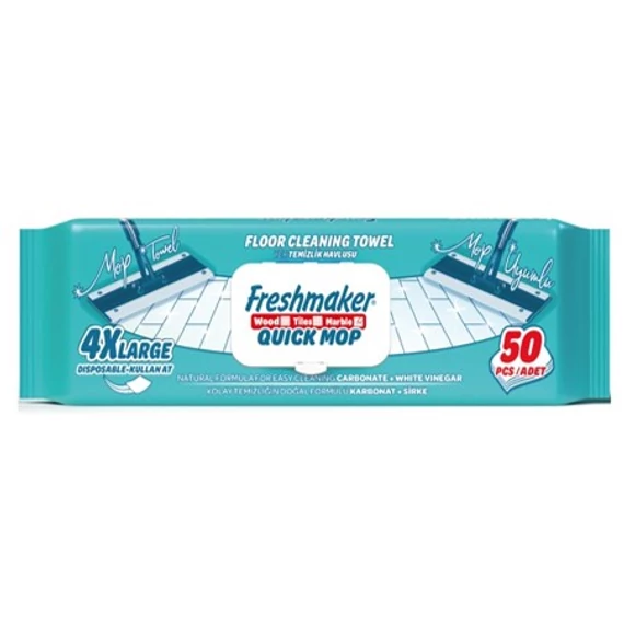 Freshmaker MOP  nedves felülettisztító kendő 50 lapos