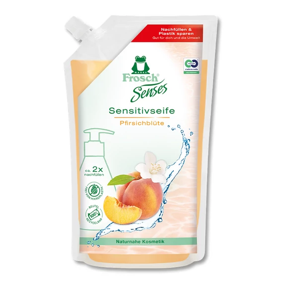 Frosch Folyékony Szappan utántöltő Barack 500 ml