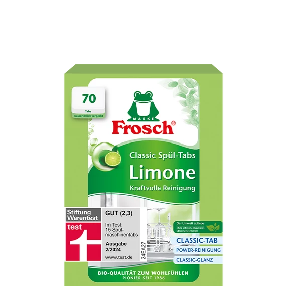 Frosch Mosogatógép tabletta zöldcitrom 70 db