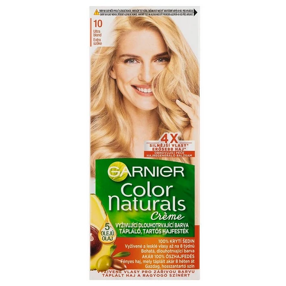 GARNIER Color Naturals tartós hajfesték - 10 Extra szőke